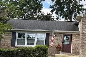 Image of a residential roof after SoftWash Platoon's soft washing services