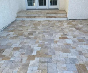 A newly restored residential patio in Southeastern, PA